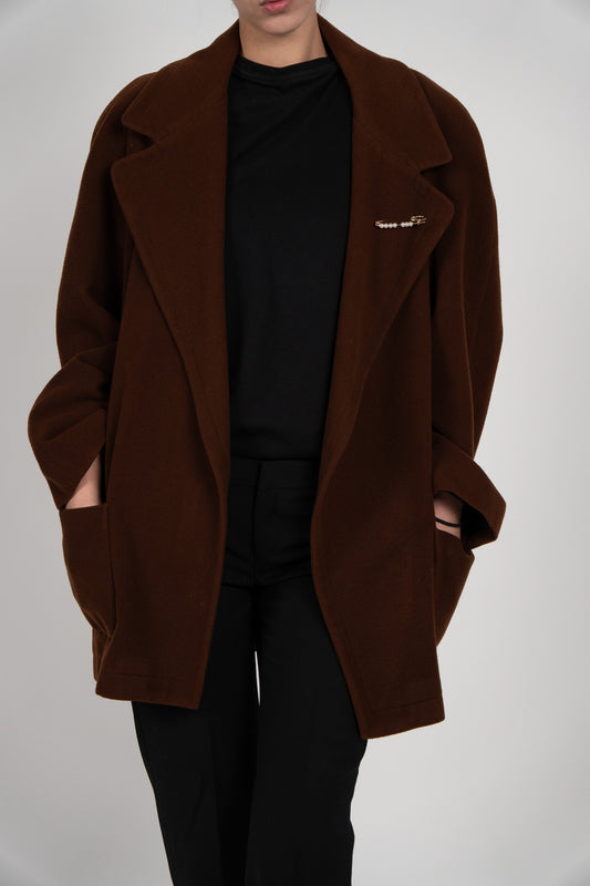 Palton Scurt  Hessnatur – Lână Virgină, Cașmir & Căptușeală Mătase