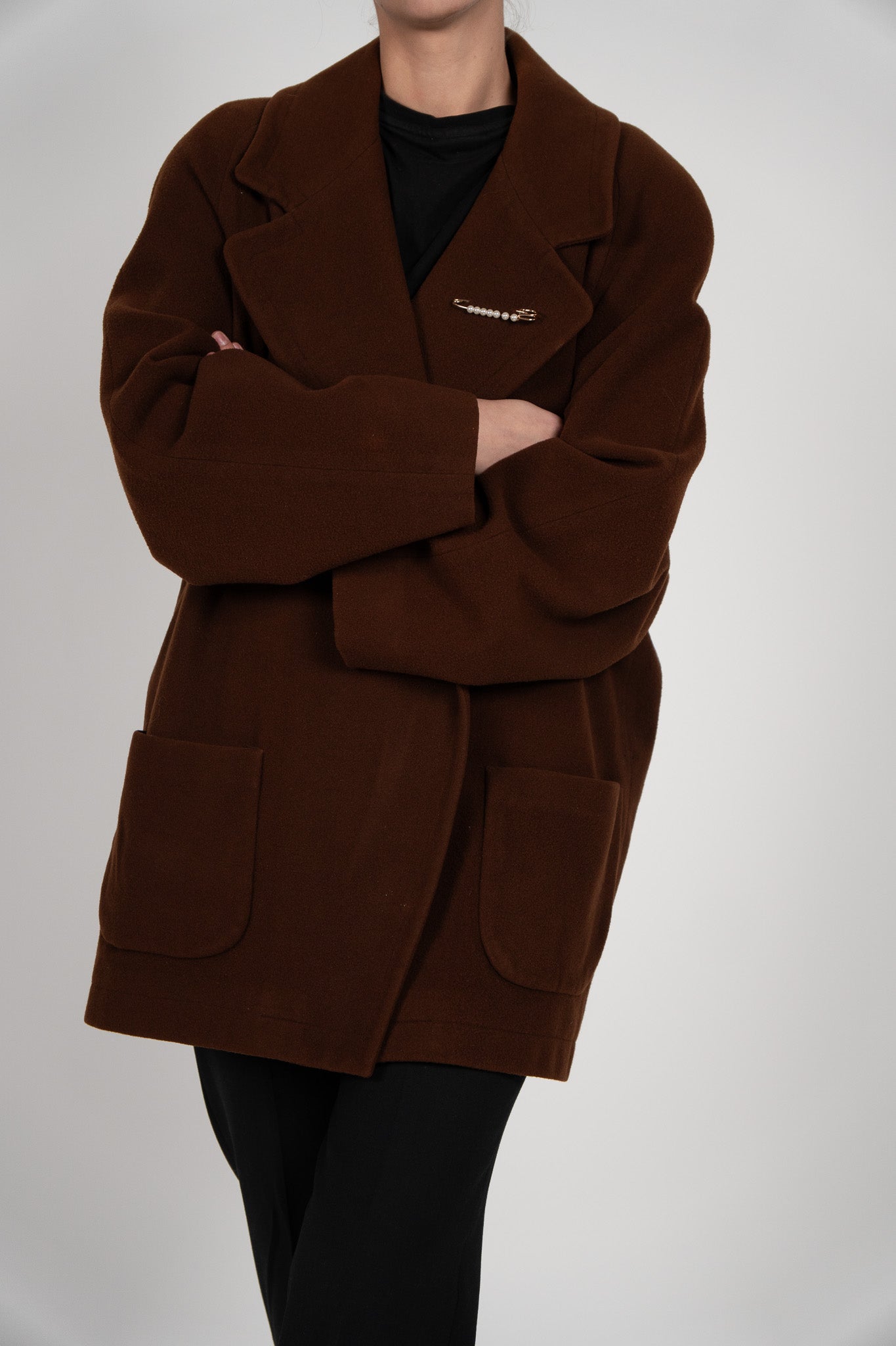 Palton Scurt  Hessnatur – Lână Virgină, Cașmir & Căptușeală Mătase