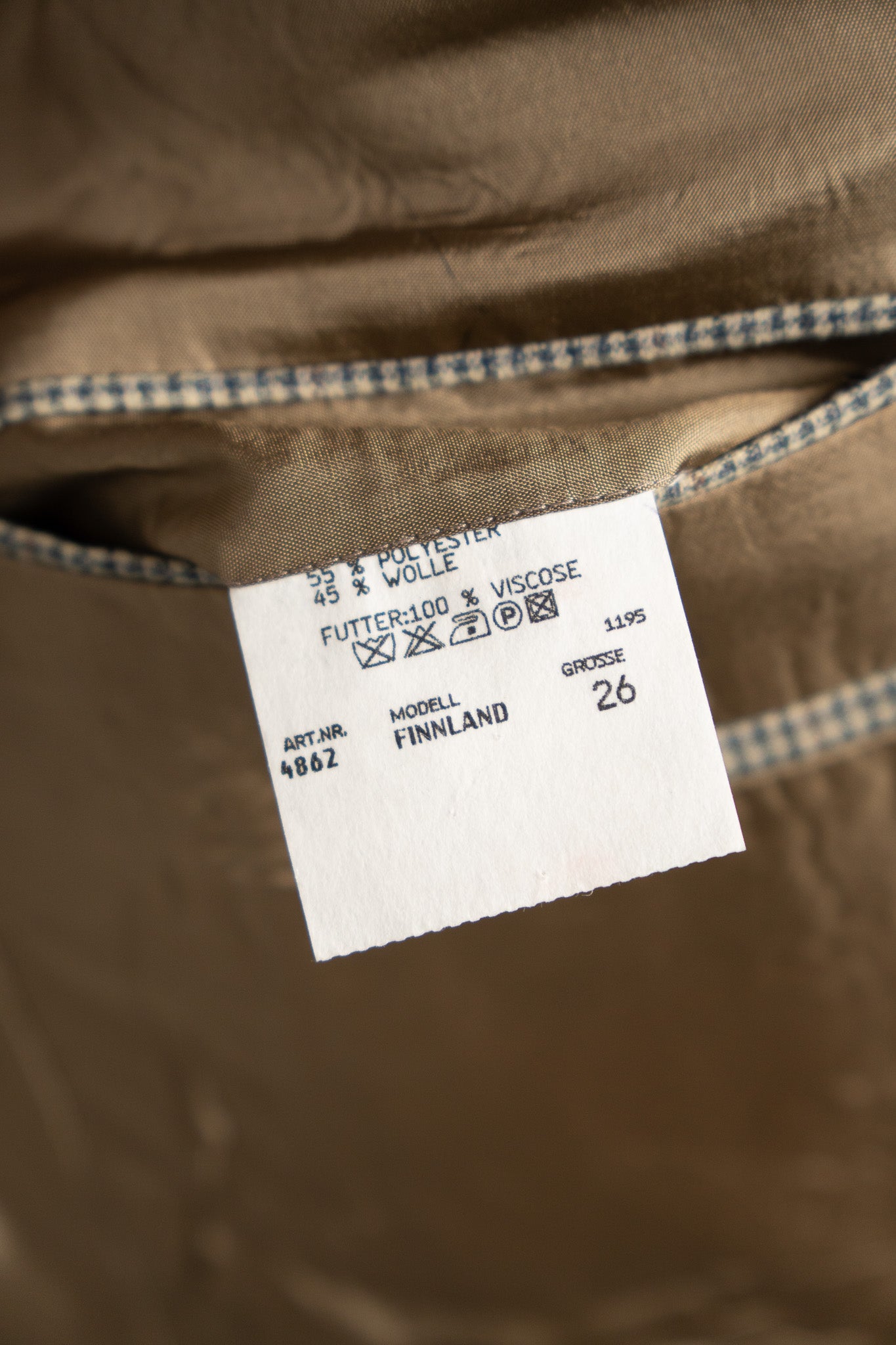 Sacou Lână Bej cu funde