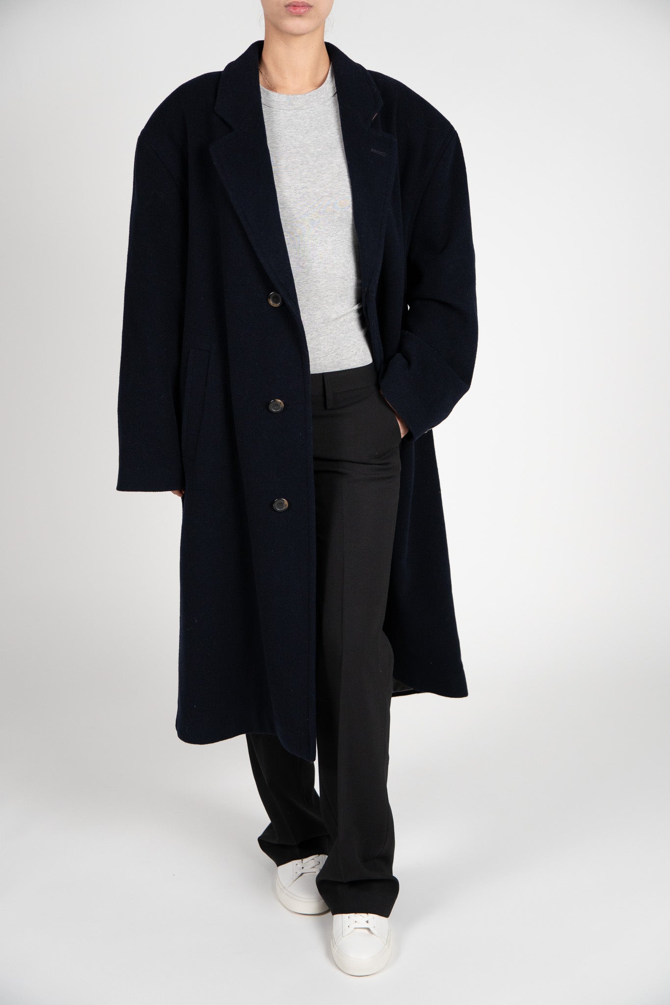 Palton Lung "Quiet Luxury" – 70% Lână & 10% Cașmir